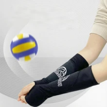 5 Pcs Volleyball Accessories Include Knee Pads, Arm Sleeves, Softball Headbands For Women Volleyball Training Dance - Black - View 9
