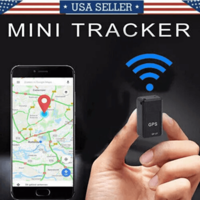 [Rastreador GPS] Rastreador GPS magnético mini en tiempo real para automóviles, recargable por USB, conectividad GSM/GPRS, diseño compacto y ligero, negro, vendedor de EE. UU. (tarjeta SIM no incluida)