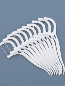 400-50pcs/Pack Disposable Toothpicks, Ultra-Fine Portable Dental Floss, Household Oral Cleaning Tool