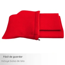 Single Drawer Sheet And 1 Cotton-Touch Microfiber Pillowcase - 紅色 - 查看 3