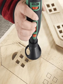 1/7/11/29pcs Rotary Tool Locator Sets - DIY Woodworking Locator - Multi-Bit Precision Locator, Perfect For DIY And Professional Carpentry Uncharged Electric Drill Accessories, No Battery Required, Versatile Material- Rotary Tool Guide Attachment Set - Including 1/8" (3Mm) Shank HSS Router Bits And Twist Drill Bits. - Multicolor - View 2