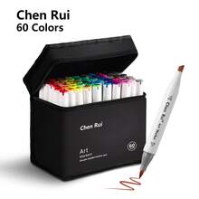 168/120/100/80/60/48 Colores Marcadores de Arte de Doble Punta, Bolígrafos para Bocetos, Rotuladores de Pincel y Rotuladores Permanentes de Punta Biselada con Difuminador y Delineador, Juego de Suministros de Pintura, Ideal para Artistas, Adultos, Fans de Anime, Colorear, Bocetos, Ilustración y Elaboración de Tarjetas, Regalos de Navidad, Año Nuevo, Vuelta al Colegio - Blanco y Negro - Ver 18