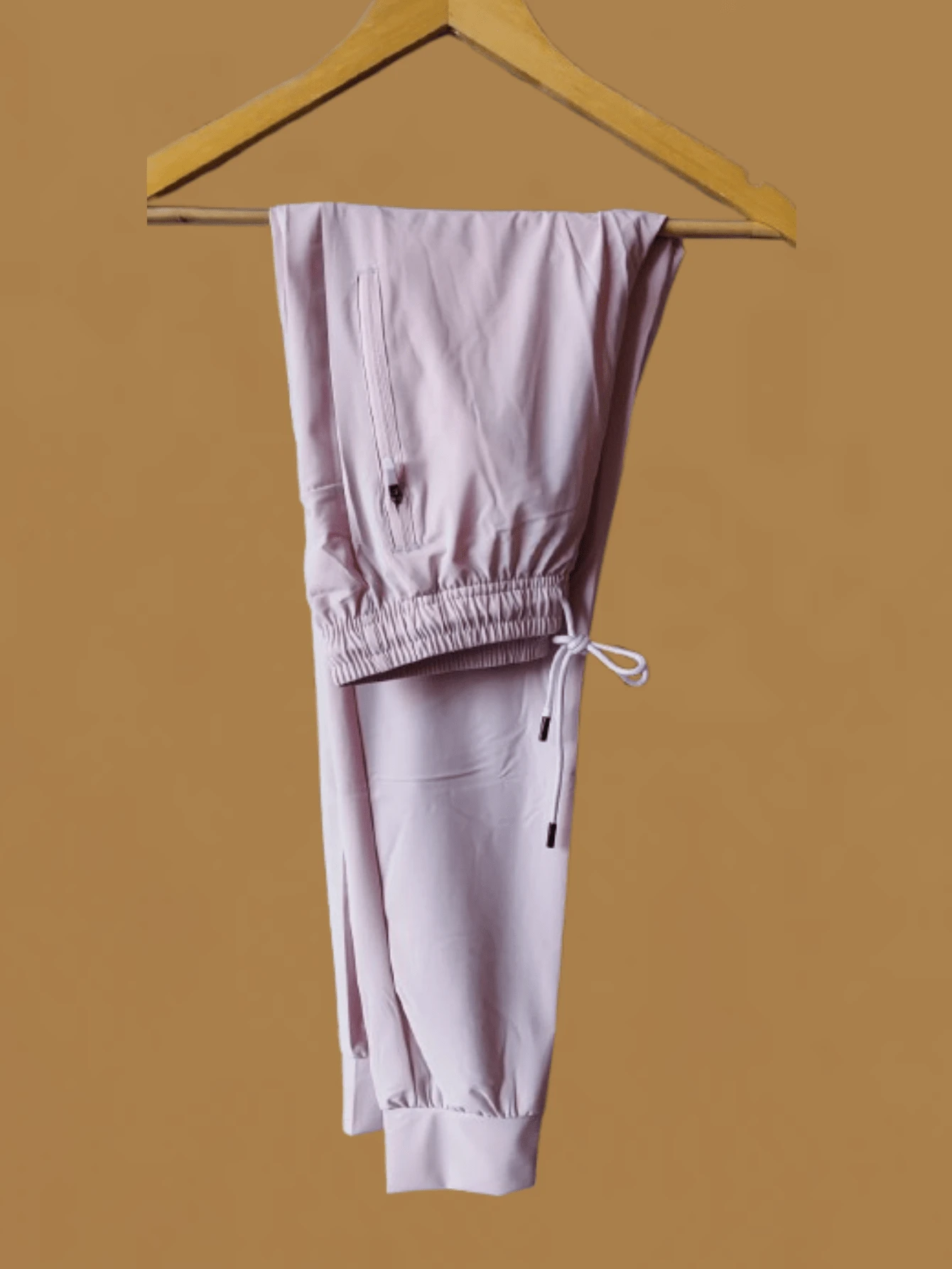 Women's Polyester Tie Pants - Màu Hồng baby - Xem 1