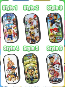 Caja de útiles escolares con diseño de dibujos animados de , bolsa de papelería de gran capacidad, estuche para lápices, bolsa de papelería linda de tela