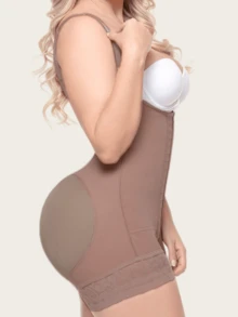 女士塑身衣，哥伦比亚塑身衣，四排钩塑身连体衣，提臀收腹，收腹束腰，塑身裤，适合日常穿着或正式场合，塑身衣 - 紫色 - 查看 5