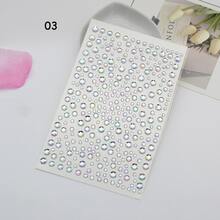 Pegatinas de perlas 3D, pegatinas de joyas, pegatinas autoadhesivas, decoración de strass, pegatinas de perlas para decoración del cabello DIY, accesorios decorativos para Halloween, Navidad y regalos, pegatinas de perlas autoadhesivas de fondo plano para uñas, teléfonos y talla grande para el Día de San Valentín