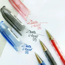 Zebra J Rollerball Pen RX Gel Ink Instant Dry Point 0.5 Mm Blister Pack Of 2 - Black - View 6
