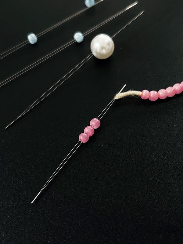 5pcs Beading Needles/Jewelry Making Tools, Eye Needles For Handmade Necklace Stringing, 5.5cm/7.5cm/12.5cm/15cm