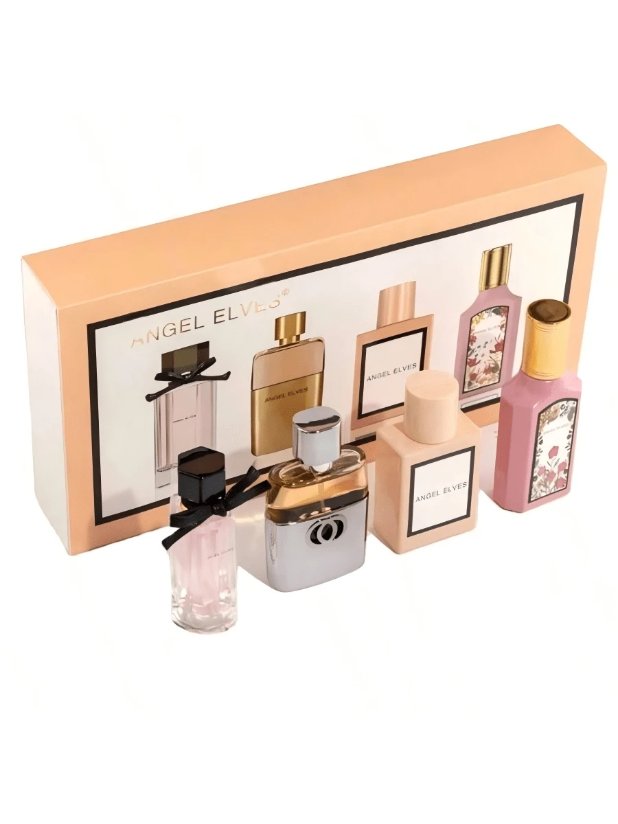 Wholesale Arabian Brand ANGEELVES Perfume 35 Ml*4 Gift Set Travel Mini Size Floral Fruity Dubai Portable Women's Perfume