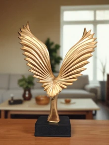 Decorative Ornament Elegant Luxury Eagle Statue Decoration Rack Shelf Table Office Luxury - light golden - View 2