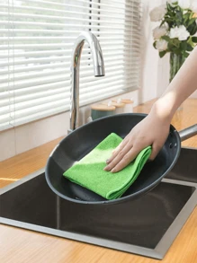 10 Pieces/Pack Microfiber Cleaning Cloths, 25*25cm/30*30cm Random Color Cleaning Cloth, Absorbent Cloth, Kitchen Cloth, Glass Cleaning Cloth Home Cleaning Multi-Color Soft Quick-Drying Absorbent Sponge Set - Kitchen, Bathroom, Home, Home Supply Business