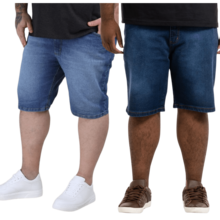 Bermuda Plus Size Men's Jeans Large With Lycra Elastane Summer Pocket Zipper Bermuda Jeans - 牛仔褲 - 查看 1
