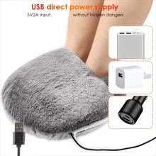 Hailicare 1pc USB Powered Electric Foot Warmer, Wrap Around Heel Design, Full Coverage Foot Warmer, Suitable For Office, Study Room, Bedroom, Living Room, Etc.