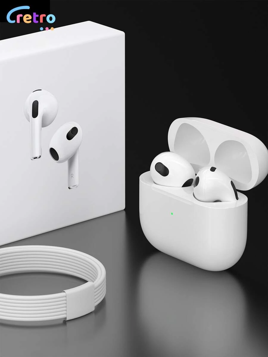 CcRetro Audífono inalámbrico universal, auricular bluetooth para música, compatible con Android: auricular Bluetooth universal cómodo y batería estable. - Blanco - Ver 1