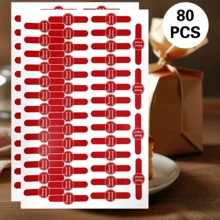 [Custom] 1 Customizable Packaging Seal Sticker, Suitable For Popcorn, Cake Boxes, Baking, Black Matte Polka Dot Seal Sticker,Graphic Print - Black - View 11