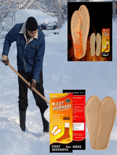 10 Pairs - Foot Warmers, Self-Heating Insoles & Hand Warmers Extra Warmth For 10-12 Hours, Instant Warmth For 10 Hours Air-Activated Heating Pads Toe Warmers For Men And Women Suitable For Skiing, Hiking, Camping, And Outdoor Activities Ideal As Halloween Gifts And Christmas Presents -New And Old Models Shipped Randomly