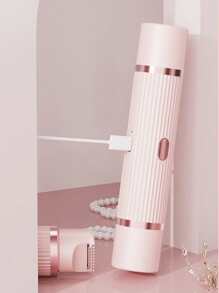 1pc Electric Female Painless Hair Removal Trimmer, Bikini/Intimate Area Epilator, Dual Heads Shaver, Multi-Purpose Design, Waterproof Blades, Type-C Charging, Compact & Convenient, Specially For Women To Trim Pubic Hair, Armpit Hair, Leg Hair And Upper Lip Hair, 2in1 Female Electric Depilation Set
