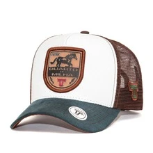 Bone trucker masculino e feminino casual quarto de milha rodeio cavalgada sertanejo - Branco - Visão 1