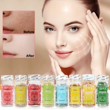 90/180粒羊胎素纯白精华胶囊，维生素E面部精华，瓶装，深层激活肌肤，保湿滋润，改善肤色，美白提亮，抗皱抗衰老 - 金色 - 查看 3