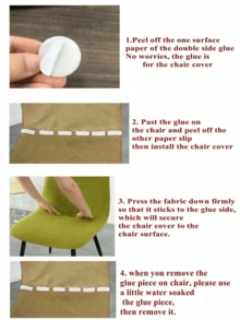1 pieza/2 piezas Fundas de terciopelo de unicolor para taburete de bar, removibles y lavables, fundas para sillas sin brazos, adecuadas para banquetes, hogar, hotel - Negro - Ver 6