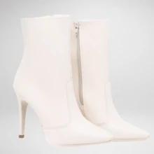 Black Thin Heel Boot, Elegance And Power In Your Look - 白色 - 查看 1