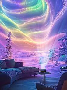 LED Water Ripple/Aurora Projection Lamp, Powered By USB, Is Highly Suitable For Bedroom Night Lights, Room Lighting Decoration Lamps, Creating A Strong Atmosphere Effect. It Is Also Very Suitable As Decoration Equipment For Holiday Parties.