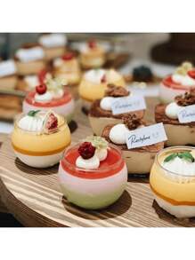 500pcs (Reusable) Transparent Dessert Spoons, Cake Spoons, Pudding Spoons, Ice Cream Spoons Suitable For Home Use, Party Supplies, Cutlery Sets, Kitchen, Christmas Gifts 100/50/30 Transparent Dessert Spoons, Cake Spoons, Pudding Spoons, Ice Cream Spoons Back To School