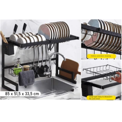 Cozinha Suspensa 85CM Modula Autosustentavel Escorredor Louça Rack