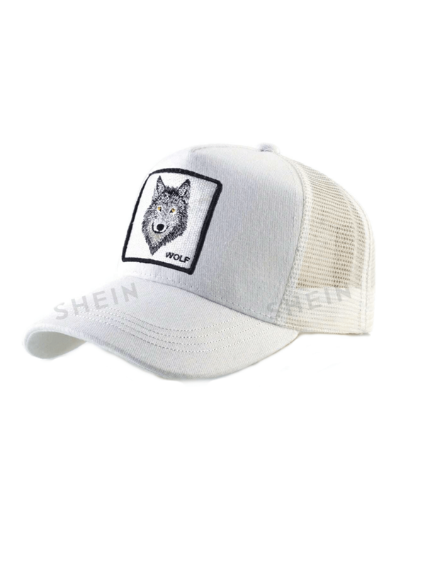 1 pièce Casquette de baseball tête de loup, respirante et protectrice contre le soleil, design polyvalent et , convient aux hommes et aux femmes pour les voyages et les sports en plein air