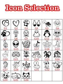 1pc Stamp + 100pcs Stickers, Customized Name Stamp, Waterproof Clothing Name Stamp For Kids, Personalized Cartoon Stamp, Cartoon Signature Stamp, Customizable Stamp For Kids, Student Stationery Gift, Birthday Gift, Cute, Back To School Supplies - Style a - View 5