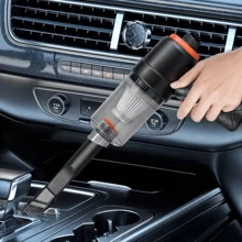 Mini Aspiradora 3 en 1 Portátil Limpieza Hogar Auto - Negro - Ver 2