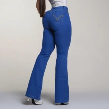 Women's Country Jeans With Elastane Daily - Clara Embroidered - View 5