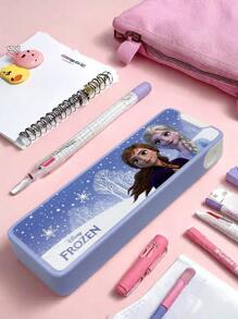 1 件可变形魔法笔盒史迪仔卡通魔术盒冰雪奇缘多功能趣味魔法男孩女孩生日礼物大容量化妆品收纳盒化妆盒，可装口红、刷子、护肤品、手机、硬币、小物品，适用于家庭、礼物、度假和节日万圣节圣诞节多功能用途 - 彩色 - 查看 11