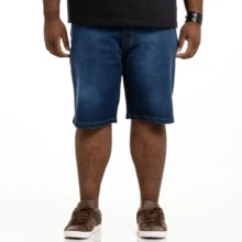 Bermuda Plus Size Men's Jeans Large With Lycra Elastane Summer Pocket Zipper Bermuda Jeans - 牛仔褲 - 查看 3