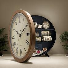 10-Zoll Multifunktions-Geheimgeldsafe, Wanduhr mit Stauraum, versteckter Ort zum Geldaufbewahren, neue Produktförderung, Heim-Dekor-Safe