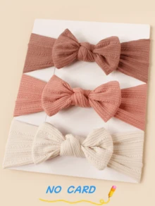 1/3 Stück Kinderkopfband, weiches gestreiftes Schleifen-Dekor Baby Haarzubehör, elastisches Kopfband für Kleinkinder & Säuglinge - Verschiedenfarbig - Übersicht 30