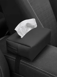 多功能车载纸巾盒，创意汽车扶手纸巾架，后座安装纸巾架 - 均碼 - 查看 4