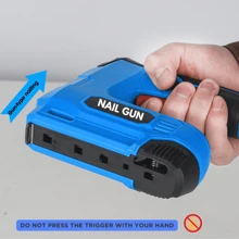 2-In-1 Cordless Nail Gun, 3.7V USB Powered Lithium Battery, Portable Electric Straight & Staples Tool For Woodworking, DIY, Home Renovation, Indoor Use, With Attached Accessories, 1500mAh Rechargeable Battery