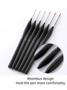 Set de 6 piezas/11 piezas de pinceles de pintura de detalle fino, pinceles de punta fina aptos para pintura en miniatura, acrílico, acuarela, óleo, modelos, manualidades, 40k, dibujo de líneas
