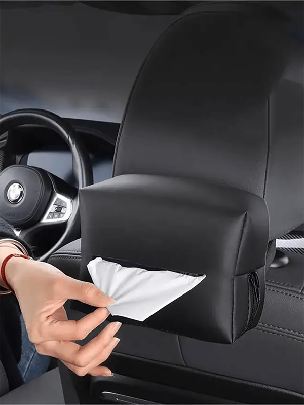 Multifunctional Car Tissue Box, Creative Tissue Holder For Car Armrest, Backseat Mounted Tissue Paper Dispenser