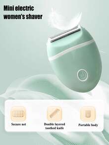 Women Hair Trimmer And Epilator, Women's Electric Mini Shaver, Painless Hair Removal Tool, Waterproof & Washable, 3-In-1 Blade, Designed For Women's Body, Face And Legs Grooming And Depilation, Bikini Trimmer, Lady Shaver, Dedicated Depilation Device - Multicolor - View 11