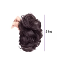 قطعة واحدة صانع كعكة الشعر المضفر من الألياف الاصطناعية للنساء، مشبك كلو كعكة الشعر المضفرة ذات التاج العالي، مشبك شعر صناعي للسوالف، اكسسوار شعر كعكة شعر فلوفي، مشبك شعر اصطناعي للاستخدام اليومي، مناسب لجميع مواسم اكسسوارات الشعر للنساء، مشابك شعر أنيقة للخريف والشتاء للملابس العطلات