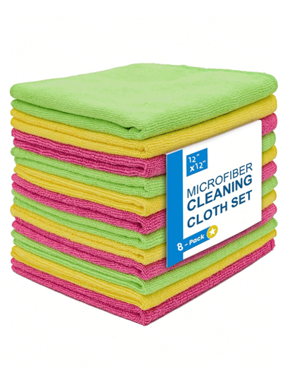 10 Pezzi/Confezione Panni in Microfibra per Pulizia, 25*25cm/30*30cm Colori Casuali, Panni Assorbenti, Panni da Cucina, Panni per Pulizia Vetri, Set di Spugne Morbide Multicolore Assorbenti e ad Asciugatura Rapida - Cucina, Bagno, Casa, Forniture per la Casa