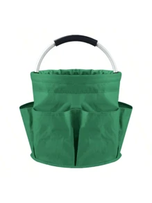 New Portable Multi-Functional Storage Basket, Picnic Basket, Outdoor Beach Basket, Handheld Foldable Storage Toiletry Wash Basket, Household Shopping Basket - Multicolor - View 18