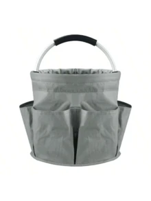 New Portable Multi-Functional Storage Basket, Picnic Basket, Outdoor Beach Basket, Handheld Foldable Storage Toiletry Wash Basket, Household Shopping Basket - Multicolor - View 19