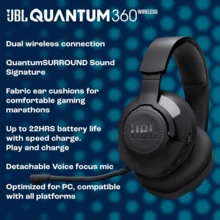 Fone de ouvido sem fio para jogos JBL Quantum 360, branco - Branco - Ver 4