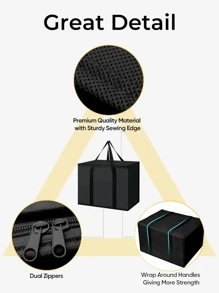 Grand sac isotherme XL: Conservez les aliments chauds et froids pendant des heures - Sac fourre-tout réutilisable, sac glacière souple, fermeture éclair légère et robuste