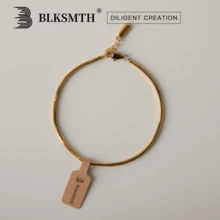 BLKSMTHMETAL BRACELET IN THE SHAPE OF SNAKE BONES - Gold - View 2