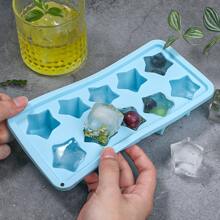 1pc Heart-Shaped Ice Mold, Soft Silicone Material, Heart-Shaped Ice Cube Making Mold, Can Make 10 Ice Cubes At A Time,Summer,Summer Sets, For Outdoor, Camping, Gift For Father