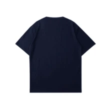 Men'S Spring Summer Solid Color Simple V-Neck Casual Sports Short Sleeve T-Shirt 5pcs, Perfect For Outdoor - 藍色 - 查看 3